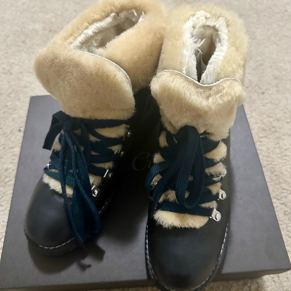 J.Crew Nordic Leather Fur-Lined Boots - Picture 3 of 4